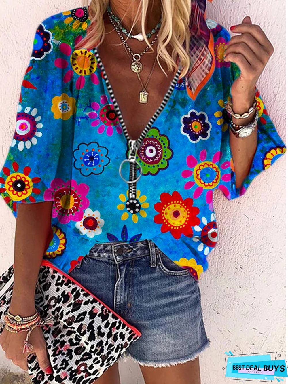 Hippie Floral Casual Top