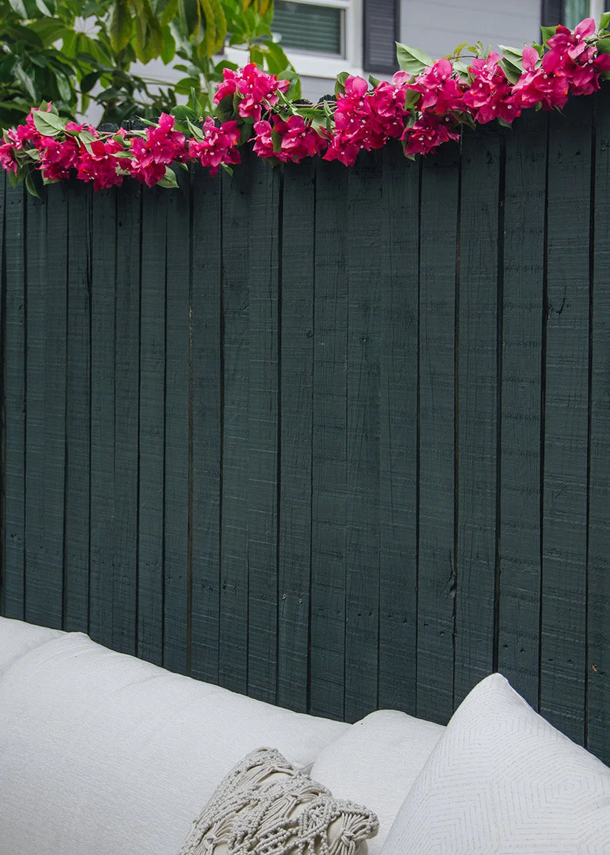 Silk Bougainvillea Garland in Deep Pink - 72"