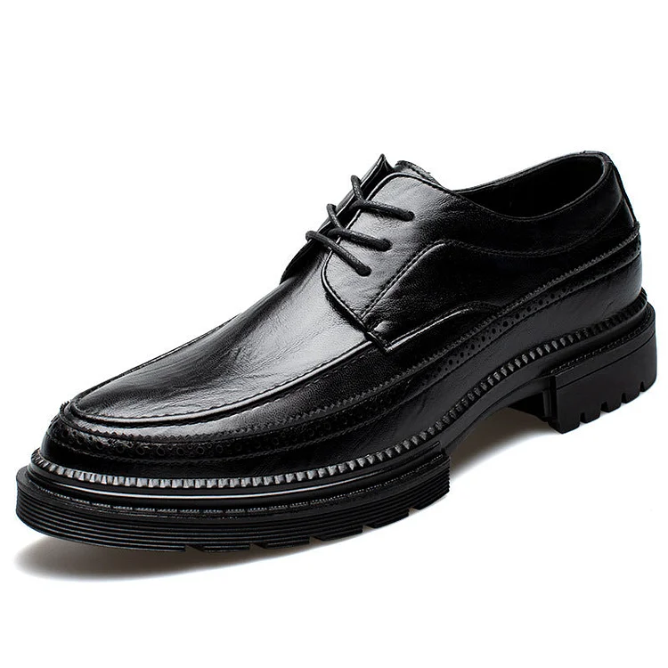 Business Oxford breathable leather increased men's shoes