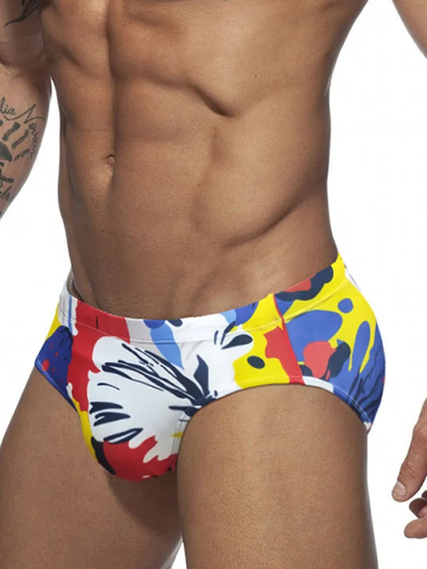 Men's Abstract Ink Trunks