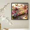 5D DIY Partial Special Shaped Drill Diamond Painting Kit I Love You Decor30x30cm