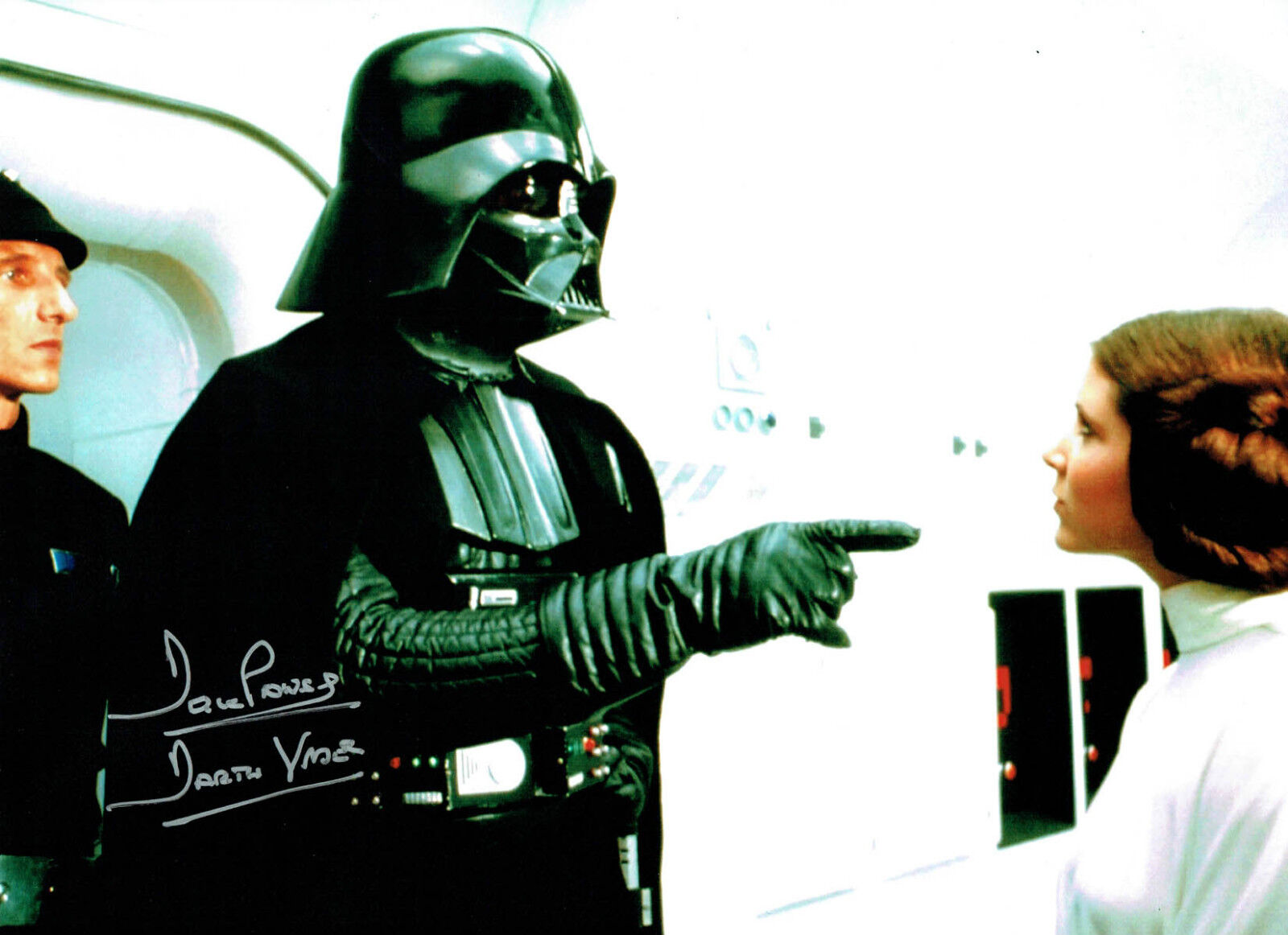 Dave PROWSE SIGNED Autograph Darth VADER Film Star Wars 16x12 Photo Poster painting D AFTAL COA