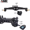 AMK 216.4g Brass TRX4M Axle, Extended 20mm TRX4M Portal Axle, TRX4M Brass Axle with Two Servo Mount Options, for 1/18 RC CrawlerCar TRX4M Axle Upgrade Parts