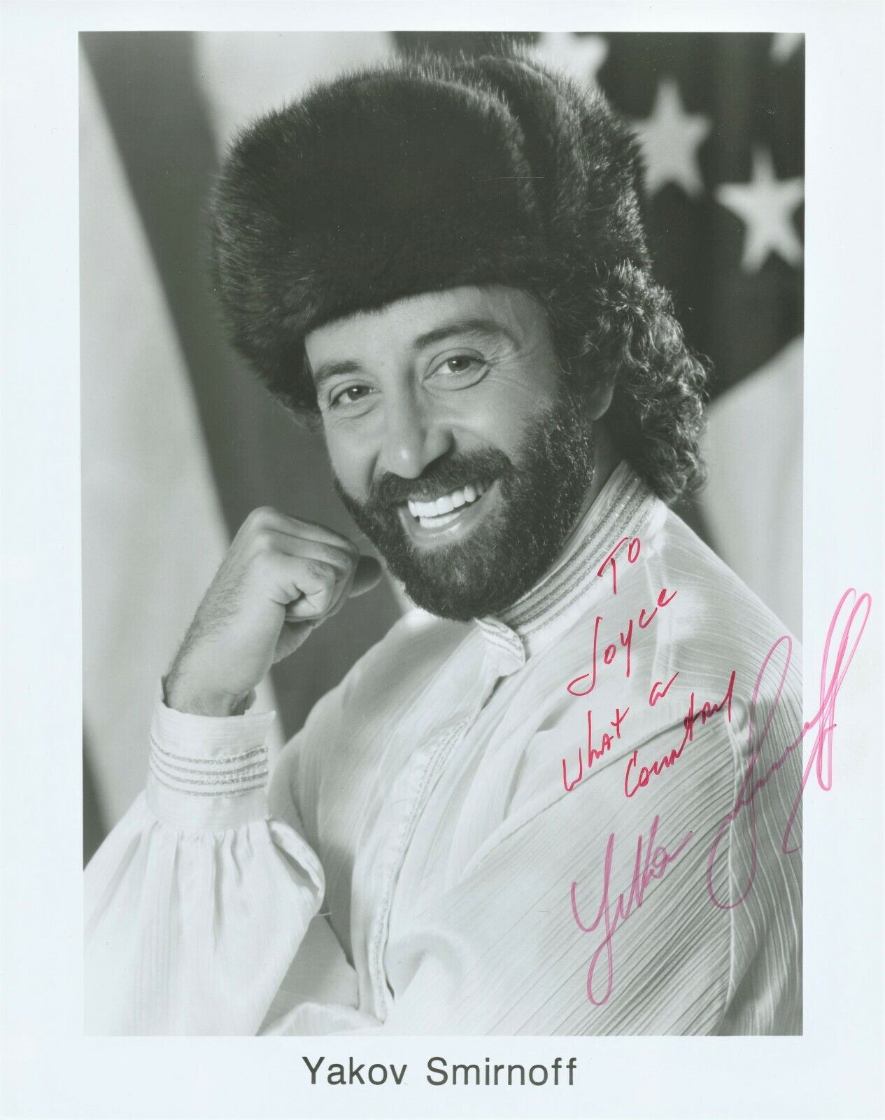 YAKOV SMIRNOFF Signed Photo Poster painting