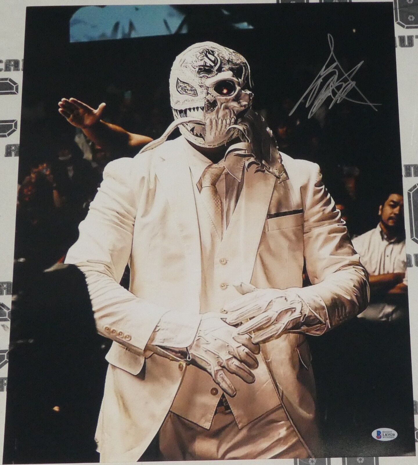 Bushi Signed 16x20 Photo Poster painting BAS COA New Japan Pro Wrestling Los Ingobernables Japon