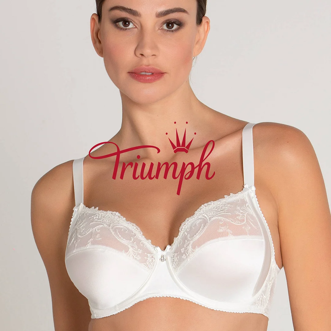 Triumph - (3 peças) soutien de seda com fio de conforto