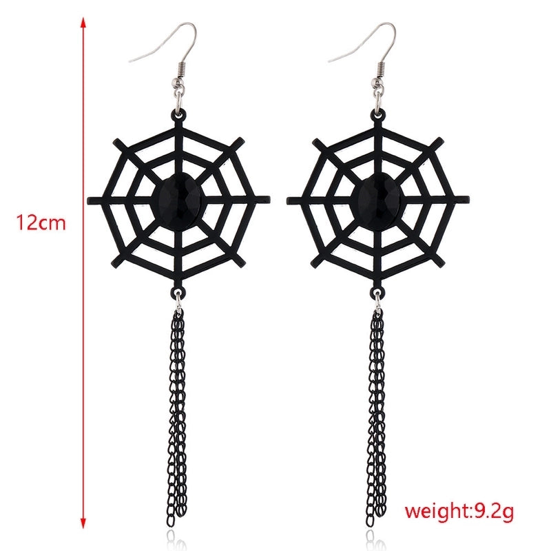 6 Pieces Gothic Cat Spider Alloy Women’S Drop Earrings 1 Pair