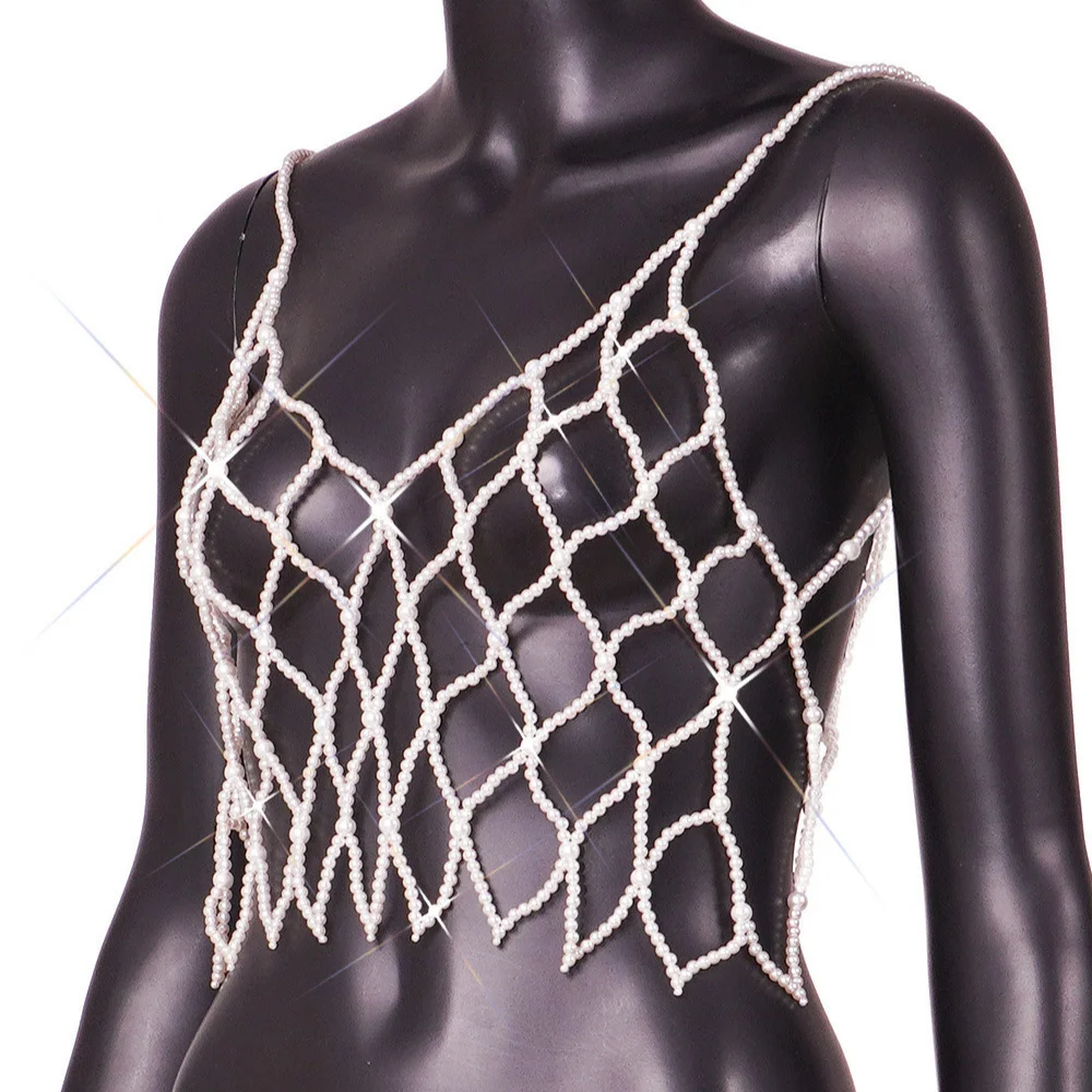 Uveng Uveng Pearl Vest Is A Versatile 2023 New Style Vest With A Cut-Out Top And A Strap Vest For Women Y20531