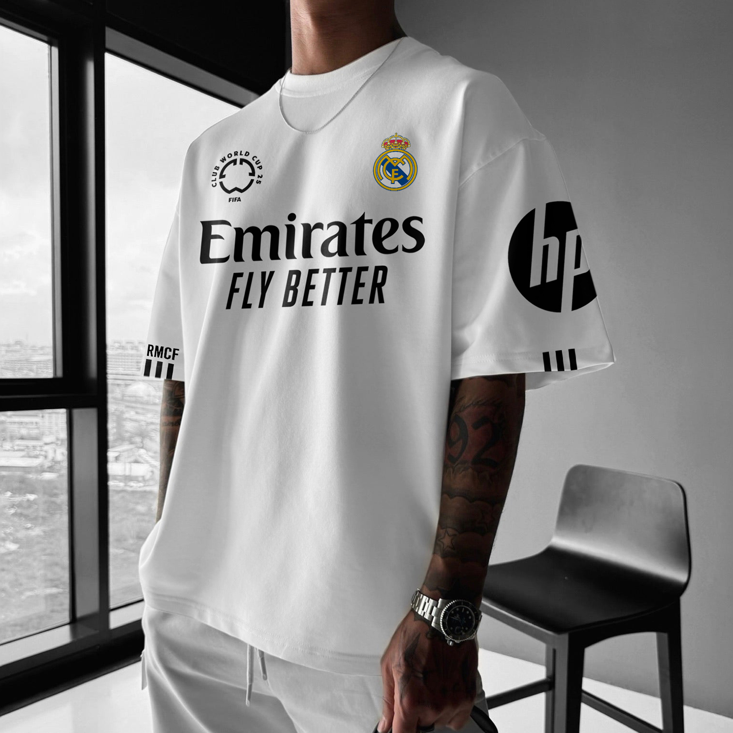 Oversized Casual Neutral Football T-Shirt Football Club T-Shirt / TECHWEAR CLUB / Techwear
