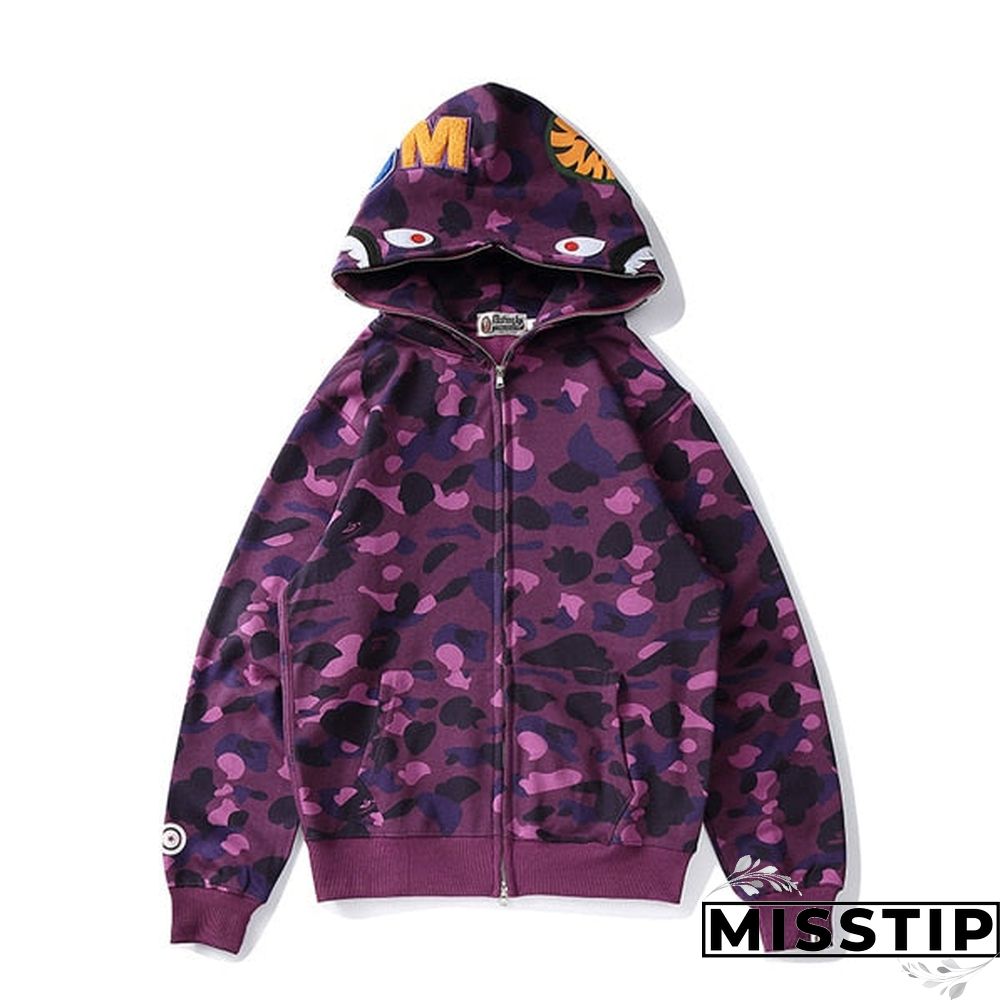 Jessic Camouflage Classic Sweater Thin Zipper Hoodie Couple Sweater Zip Hoodie Women Jacket Coat New