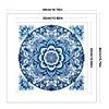 Blue And White Porcelain-Mandala-14CT Stamped Cross Stitch 40*40cm/15.75*15.75in