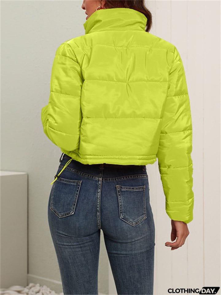 Winter Fashionable Women's Warm Crop Down Coats