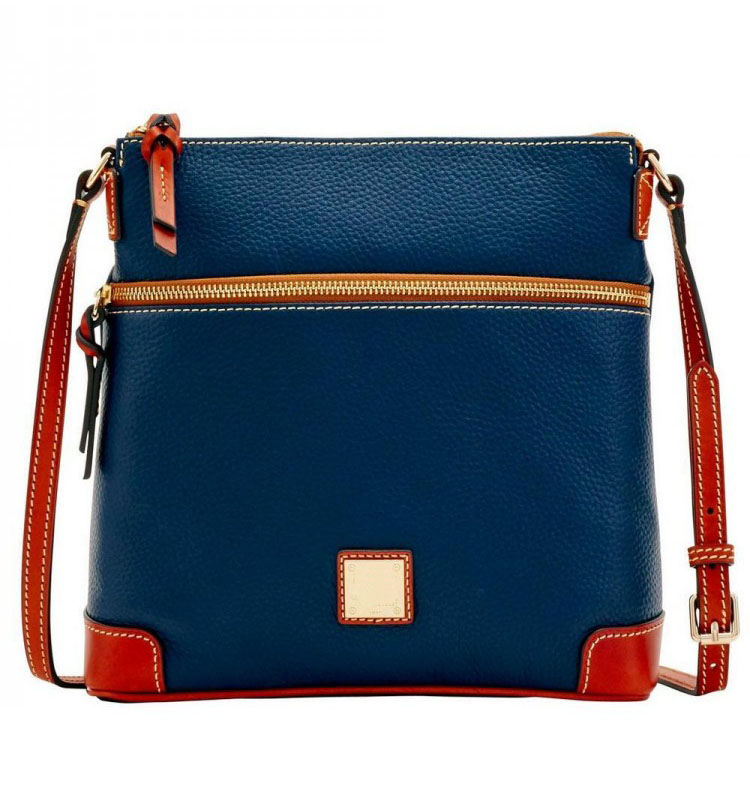 d&b pebble grain leather crossbody