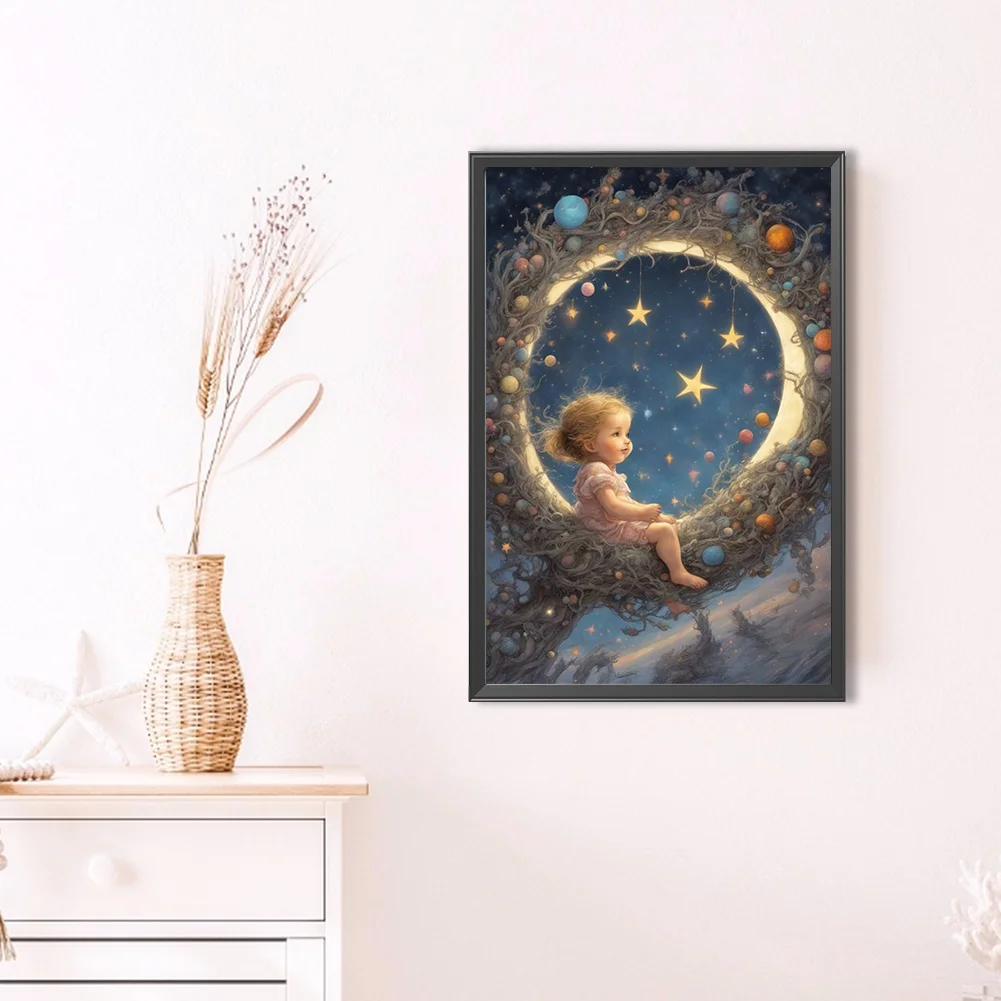 Diamond Painting - Full Round Drill - Angel Baby(Canvas|40*60cm)