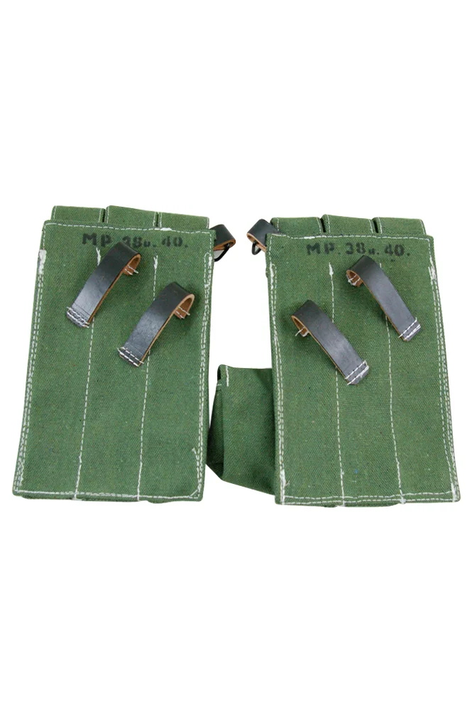   WW2 GermanMP40 MP38 Canvas Magazine Pouchs I German-Uniform