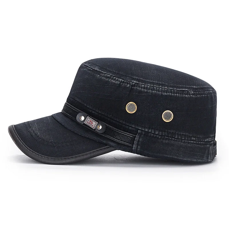 Unisex Vintage Faded Washed Flat Cap