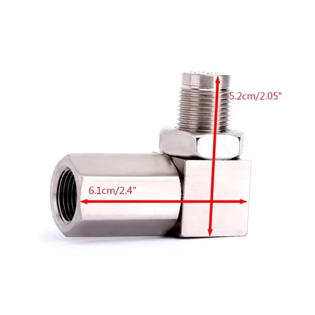 Garlaven 90&deg;O2 Oxygen Sensor Spacer Engine Light CEL Check Bung Mini Catalytic Converter Generic