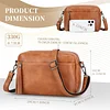 Asvert PU-Leder Crossbody Bag Damen Handtasche Damen Klein Umhängetasche Handytasche zum Umhängen Moderne Taschen mit Abnehmbarem Schultergurt Crossbag/Gürteltasche/Schultertasche/Abendtasche Damen