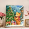 Xmas Bear- Round/Square AB Drills Diamond Painting(55x65cm)