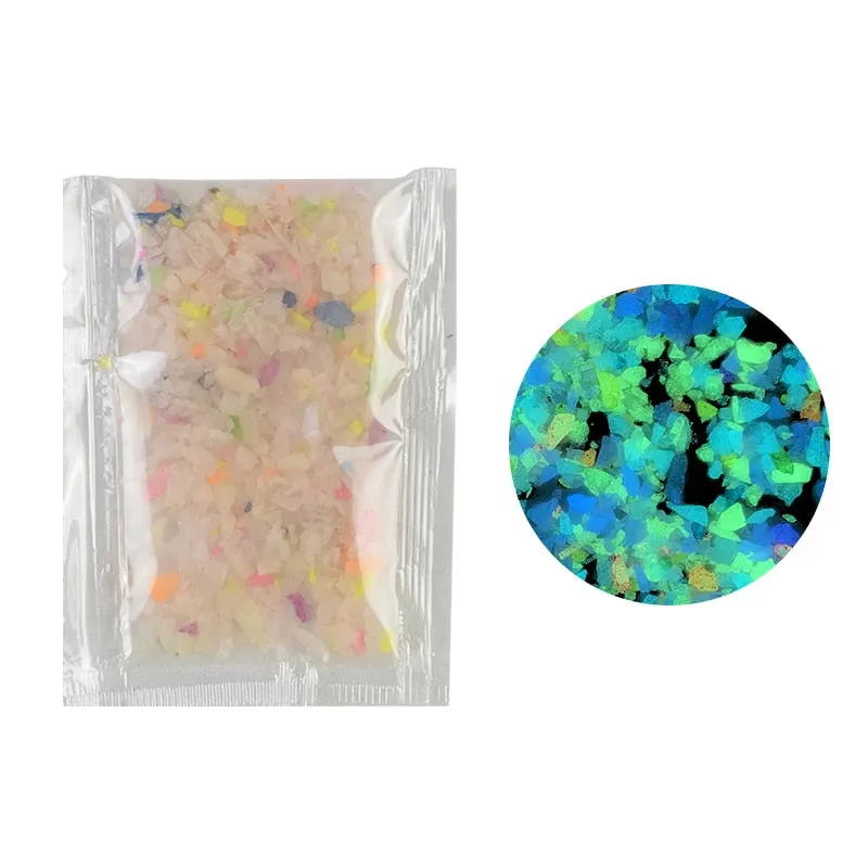 30g Luminous Sand Stones Garden Park Road Pebbles Glow In Dark Ornaments For Party Aquariums Fish Tank Decoration Stone Ornament