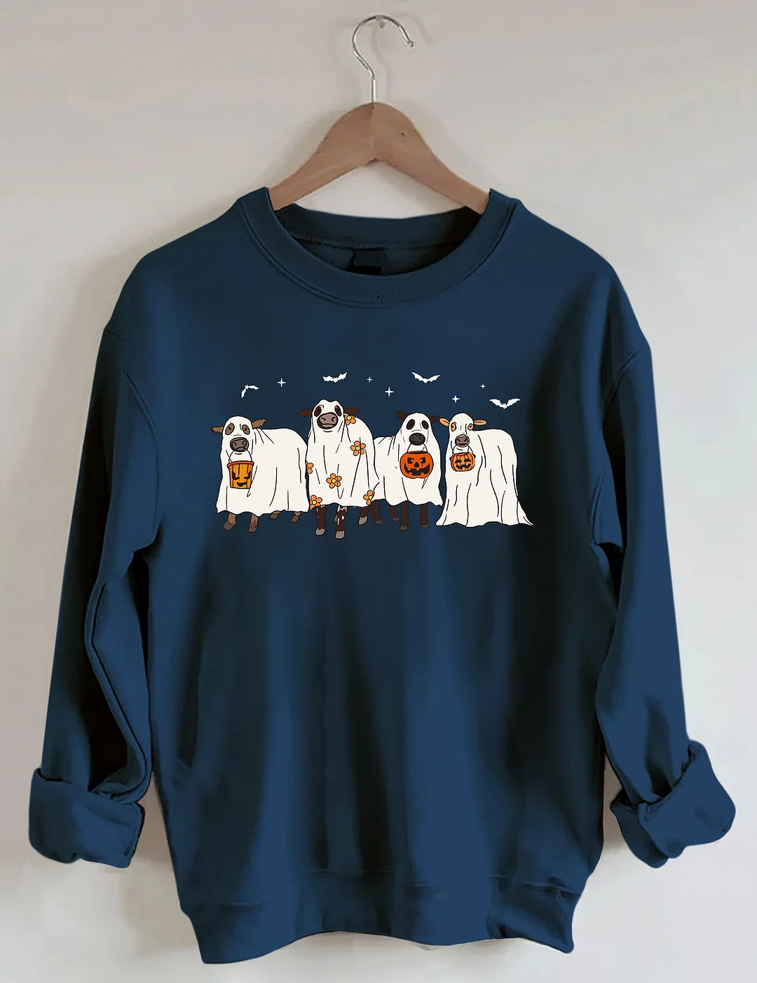 Halloween Ghost Cows Sweatshirt