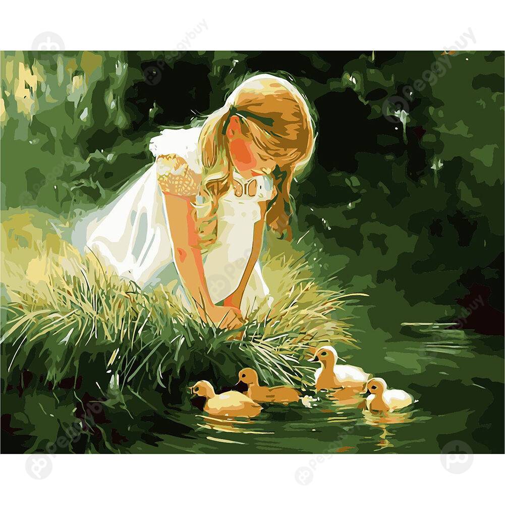 

40*50CM Paint By Numbers-Girl, 501 Original