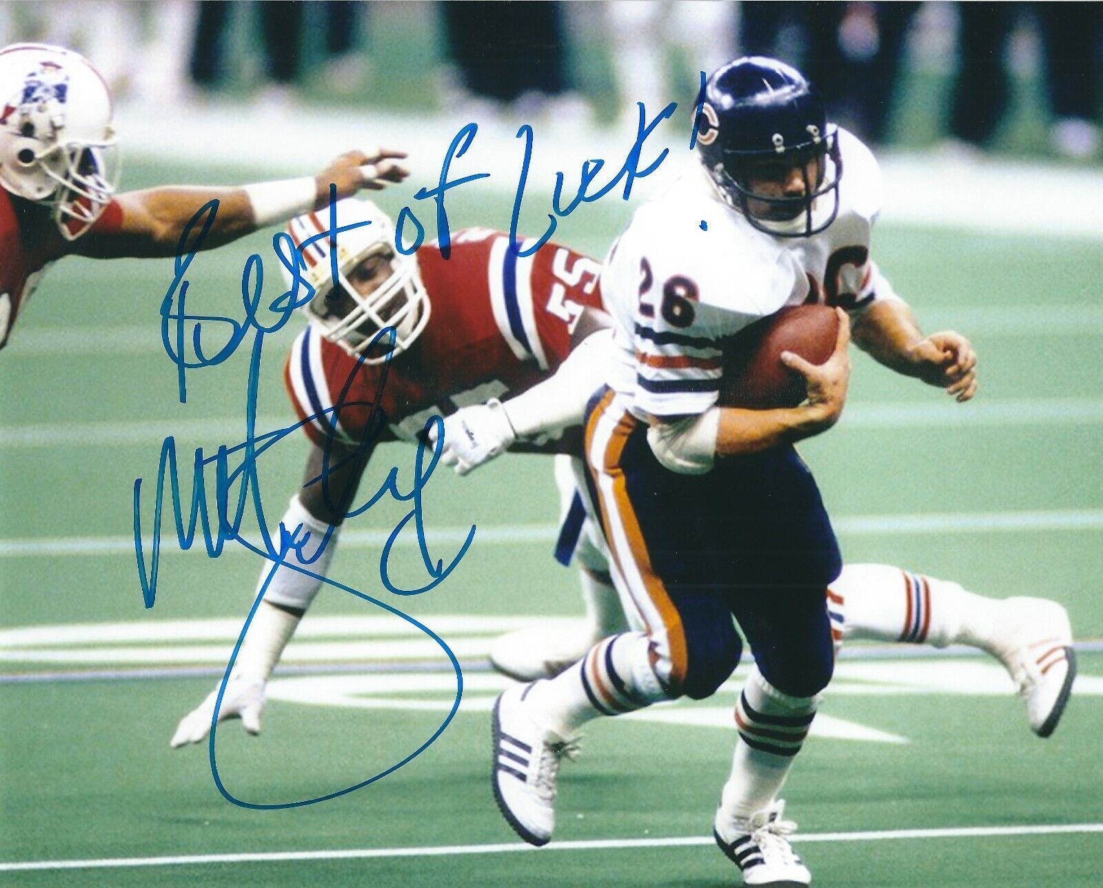 Signed 8x10 MATT SUHEY Chicago Bears Autographed Photo Poster painting - w/COA