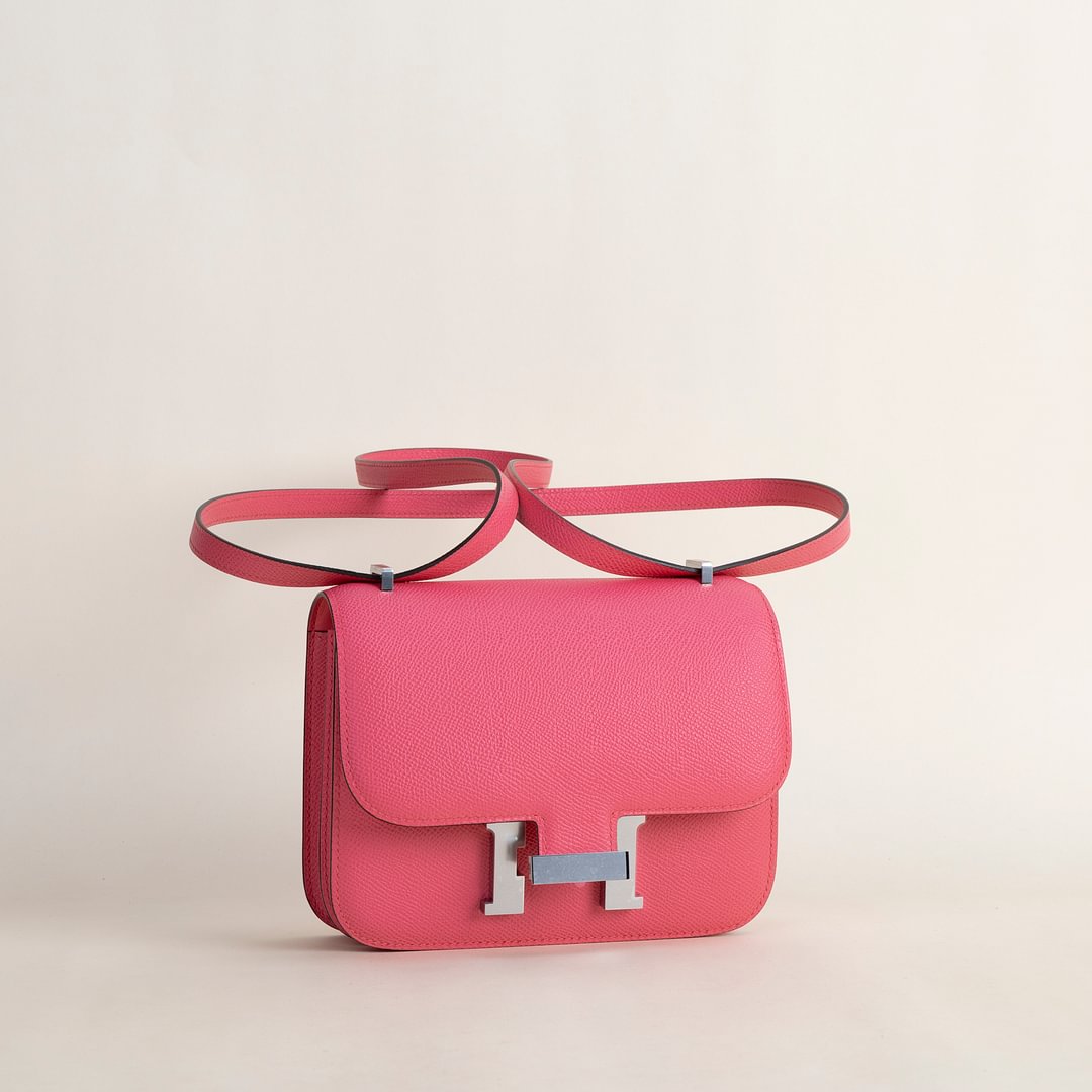 Constance 18CM Epsom 8W Rose Azalee  GHW