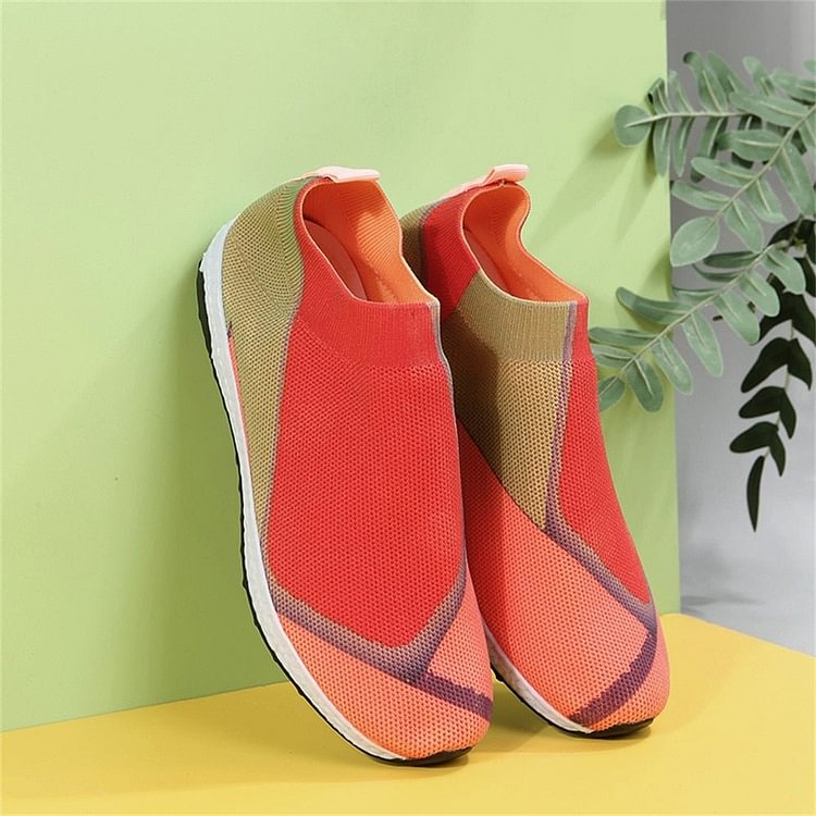 Breathable Orthopedic Decorative Pattern Plantar Fasciitis Arch Support Shoes for Women
