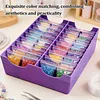 Diamond Art Baggie Holder Large Capacity 20-Grid Diamond Painting Drill Bag Storage Box with Multiple Layers for Organizing Tools Art Supplies And Additions (Purple)