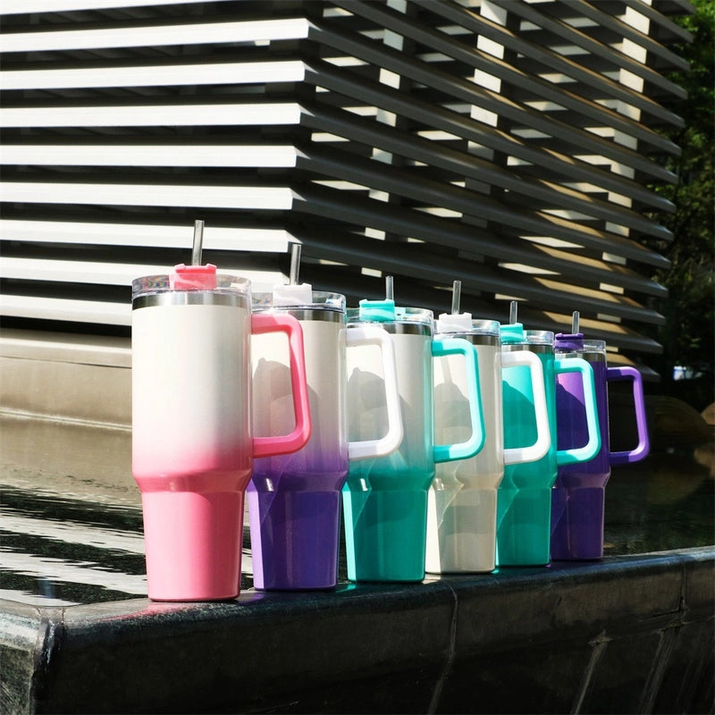 Casual Elegant Preppy Style Solid Color 201 Stainless Steel 304 Stainless Steel Pp Silicone Thermos Cup 1 Piece