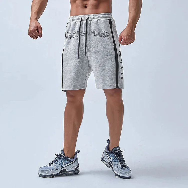 Printed Contrast Running Utility Shorts