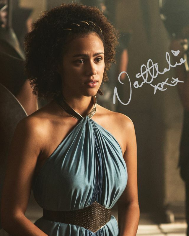 Nathalie Emmanuel - Game Of Thrones Autograph Signed Photo Poster painting Print