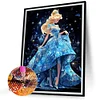 Diamond Painting -DIY Round Partial AB Drill Blonde Princess(45x55cm)