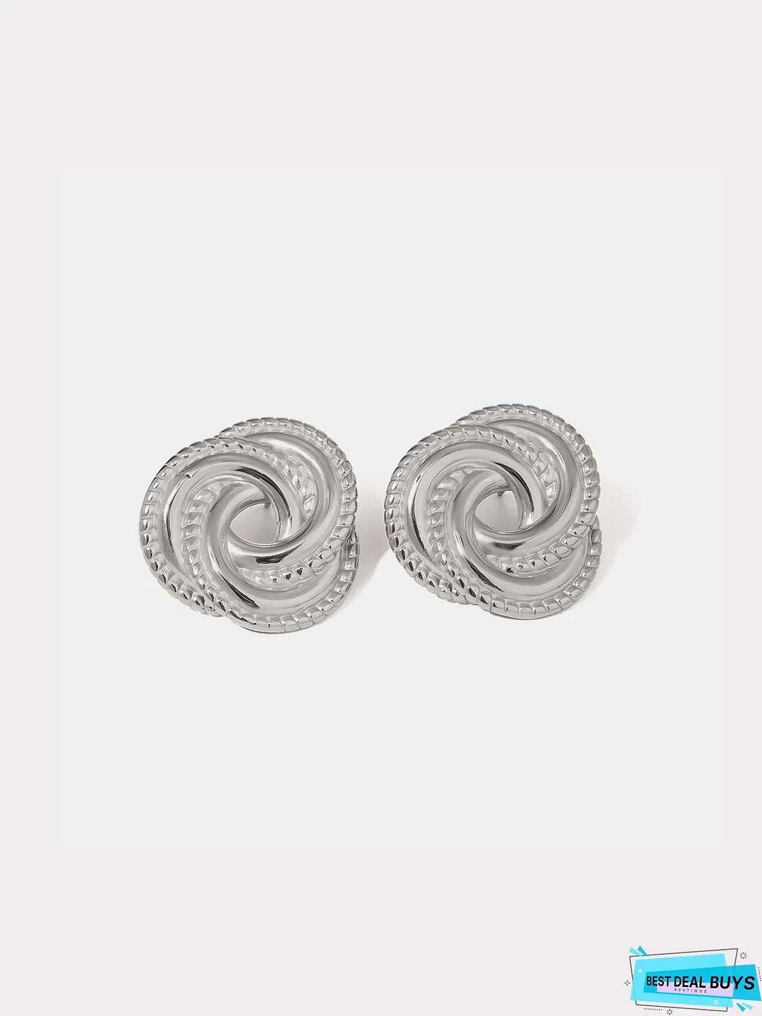 Stainless Steel Volution Stud Earrings