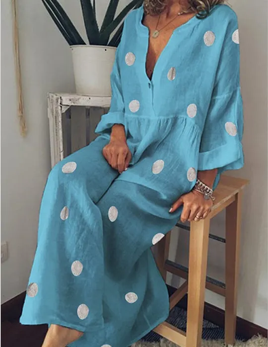 chinese dress ladies Cotton Linen Sun Dresses for Older Women Casual Loose Comfy V Neck Short  Sleeve Linen Maxi Dress Summer Lightweight Gauze Flowy Maxi Dresses Tea  Length Tshirt Dress Beach Vacation Outfits 2025 at