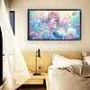 Mermaid Cute Girl-9CT Stamped Cross Stitch 90*50cm/35.43*19.69in(Big Size)