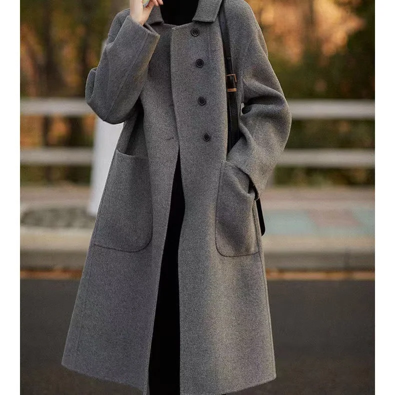 Women’s High-end Mid-length Woolen Coat