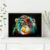 Diamond Painting-5D Full Round Drill  Chimpanzees