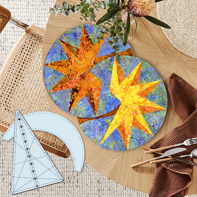 Magic Woven Leaf Placemat Includes Instructions + Template (2 Pieces)