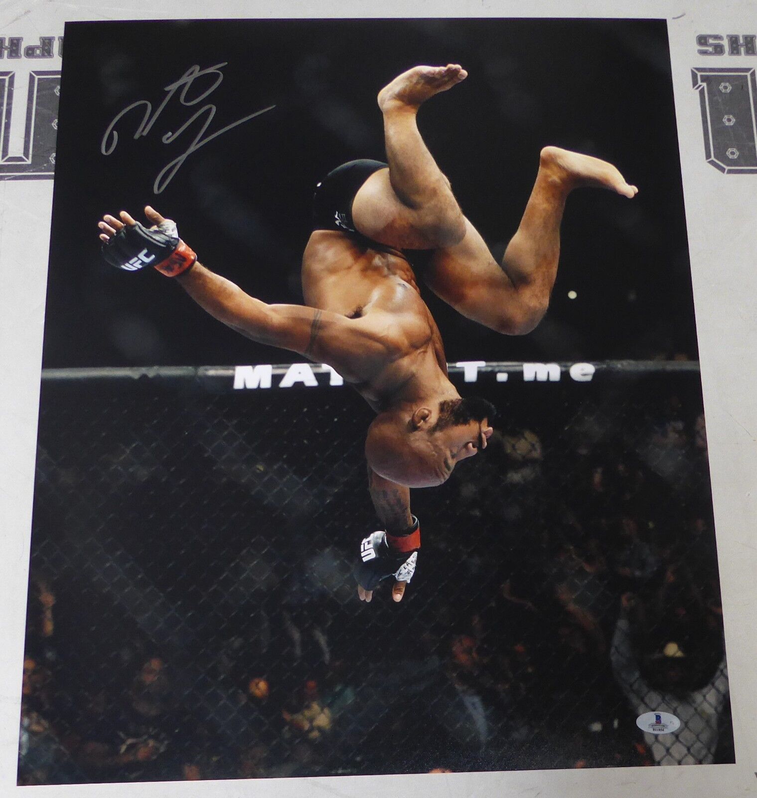 Demetrious Johnson Signed UFC 16x20 Photo Poster painting BAS Beckett COA Picture Autograph 197