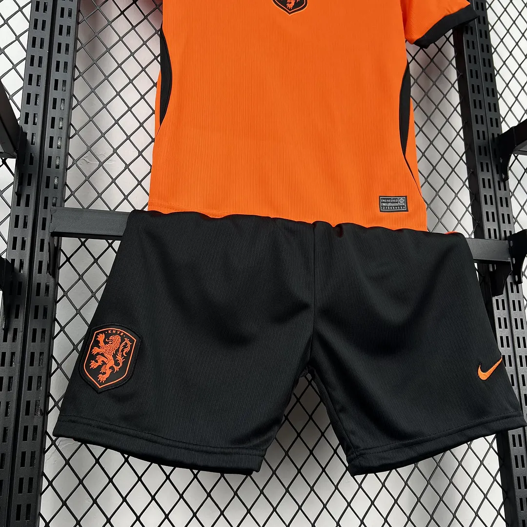 2026 Netherlands Home Kids Kit Football Jersey Thai Quality