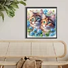 Diamond Painting - Full Round Drill - Two Cats(Canvas|40*40cm)