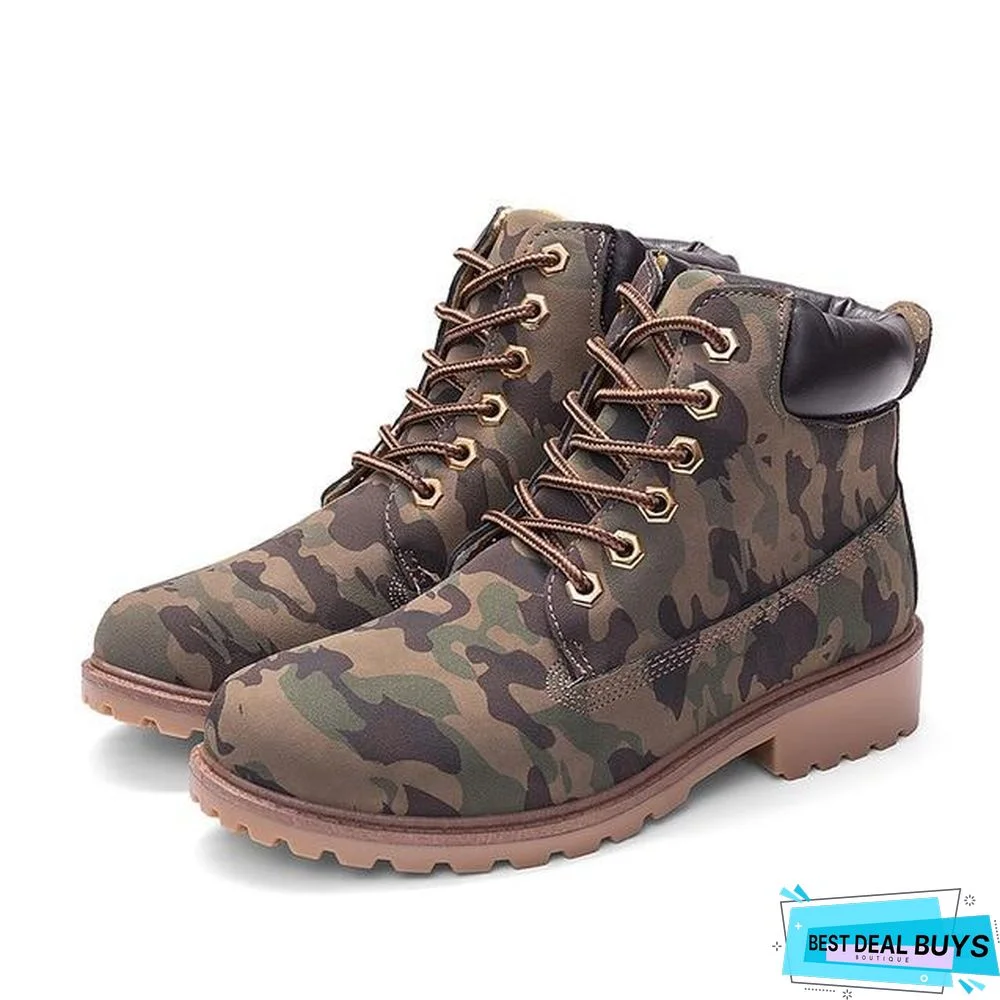 Autumn Early Winter Shoes Women Flat Heel Boots Fashion Keep warm Women's Boots Brand Woman Ankle Botas