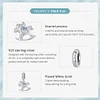 925 Sterling Silver White Carrousel Charm 