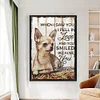Vintage Chihuahua Poster-11CT Stamped Cross Stitch 40*60cm(Big Size)