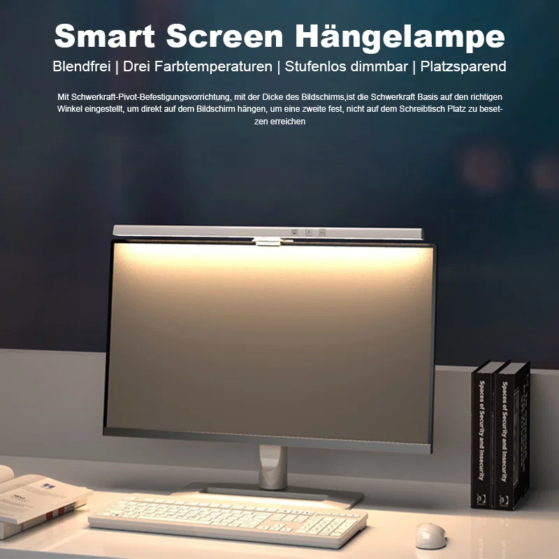 Meladen™ Augenschützende Computerbildschirm-Hängeleuchte LED Anti-Blaulicht-Tischlampe