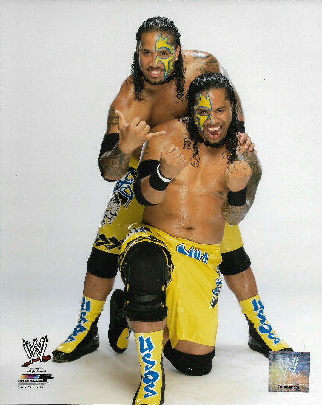 WWE JIMMY AND JAY USOS THE USOS OFFICIAL LICENSED 8X10 Photo Poster paintingFILE Photo Poster painting 1