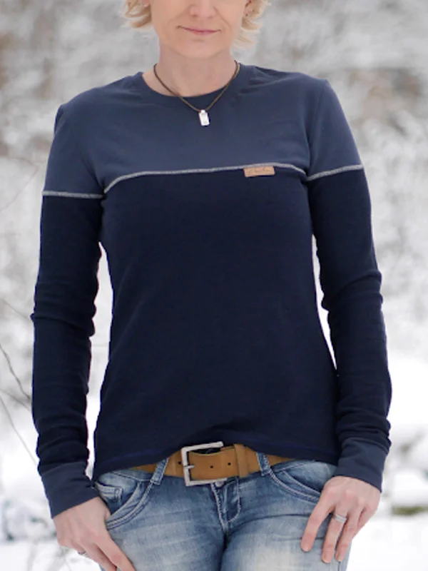 Casual Round Neck Comfortable Women's Long Sleeves