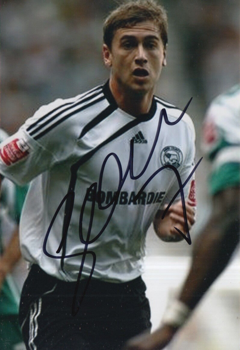 DERBY COUNTY HAND SIGNED STEVE DAVIES 6X4 Photo Poster painting 2.